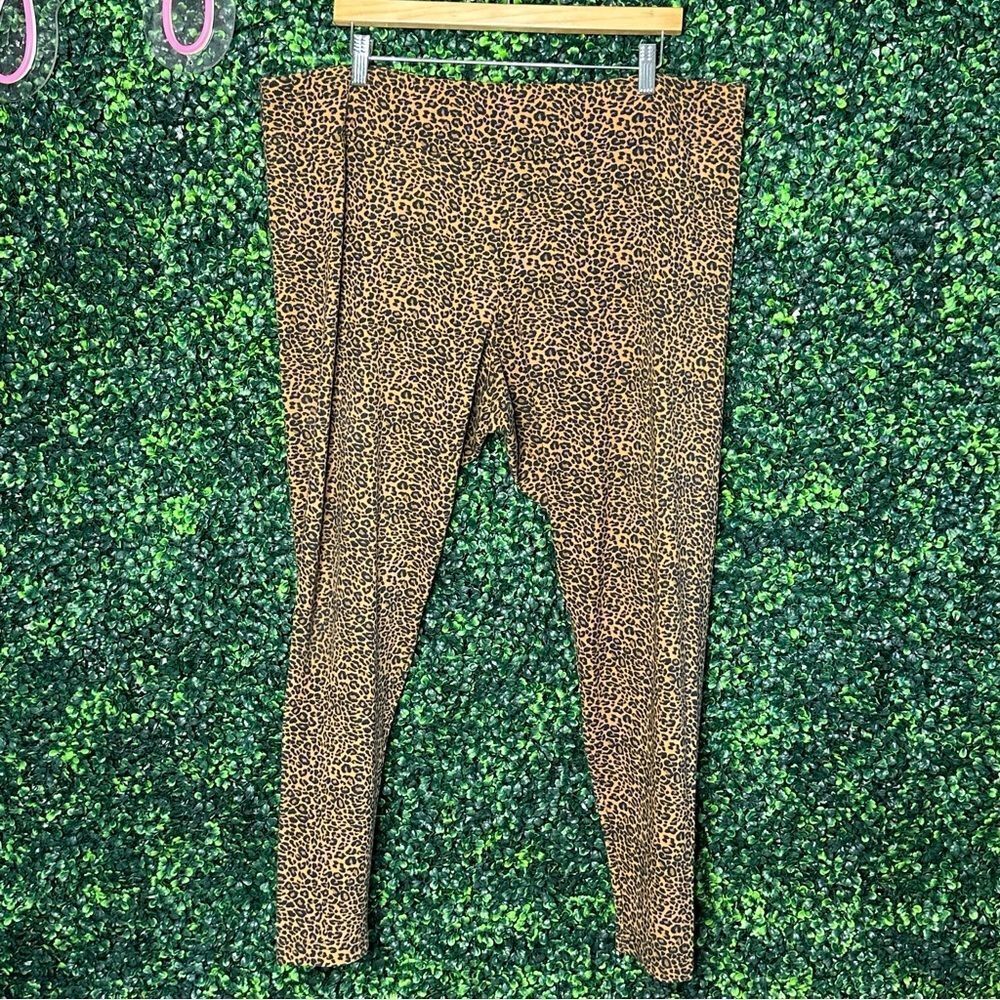 Time and Tru Cheetah Animal Print Leggings Sz XXXL